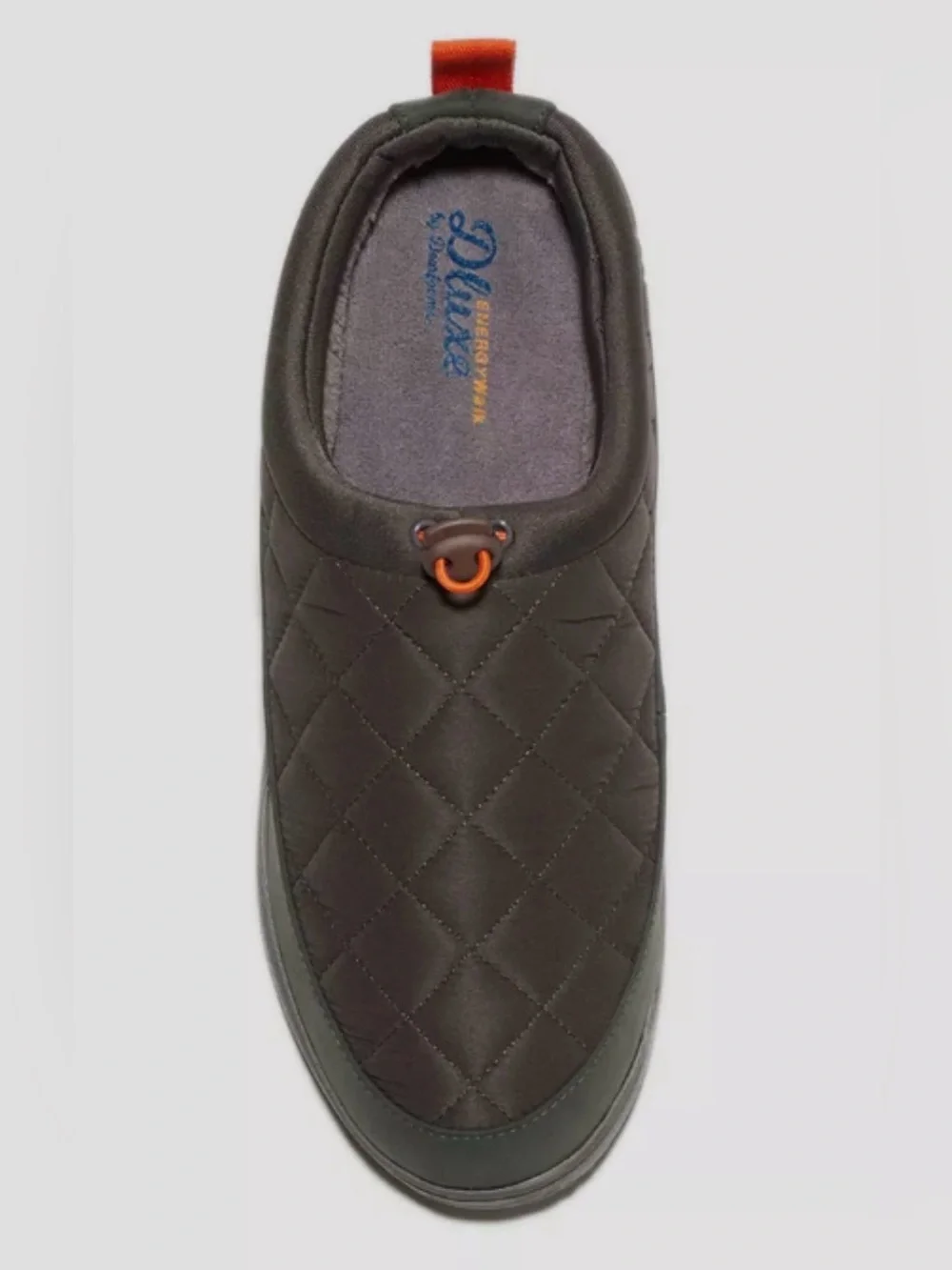 Dluxe by Dearfoams - Men's Corey All Day Slide Slippers - Charcoal Gray - new